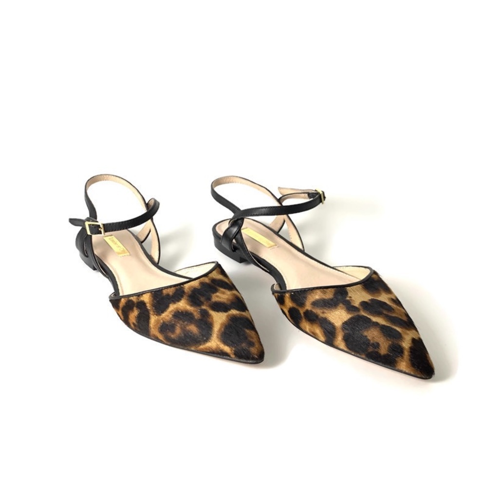 Louise et Cie Women’s Calf Hair Flats Leopard